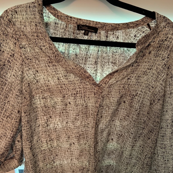 Dalia Black and White Work Blouse - Picture 1 of 2